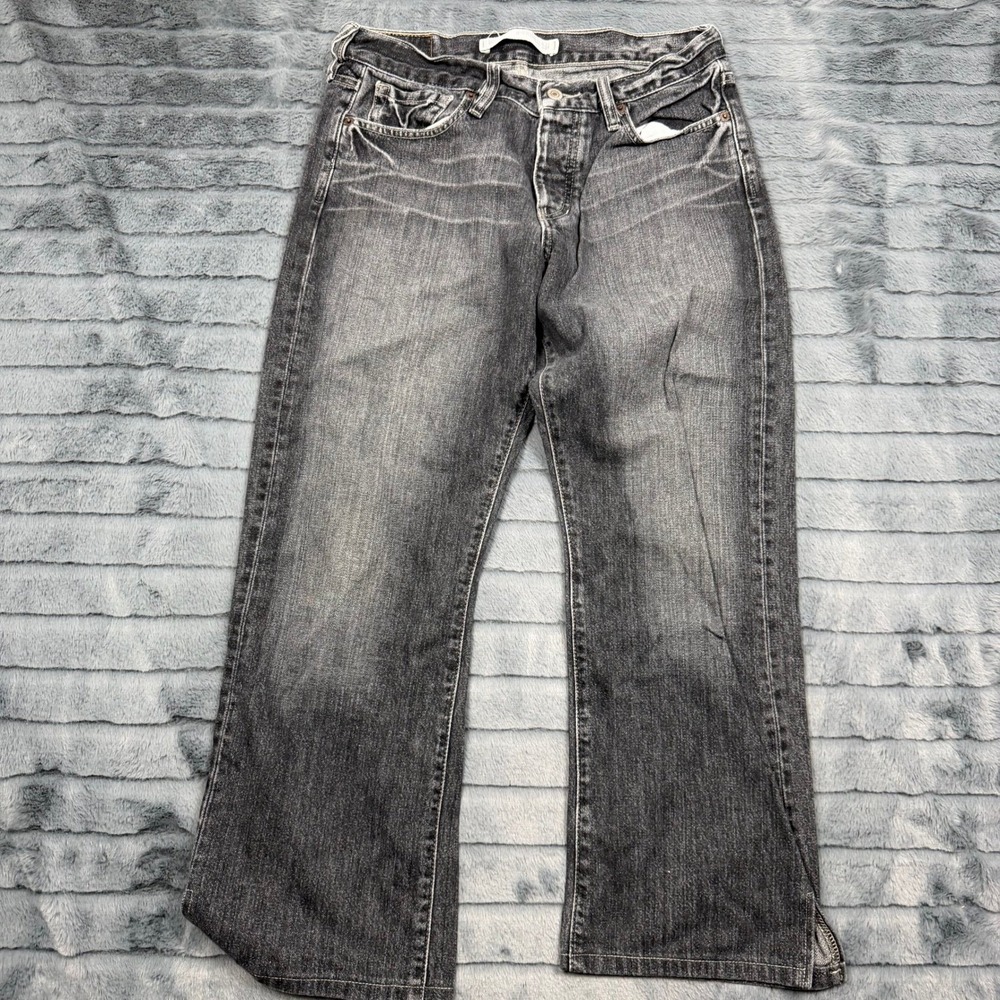 Express Meneker Precision Fit Black Faded Straight Leg Jeans 30x30 Mens